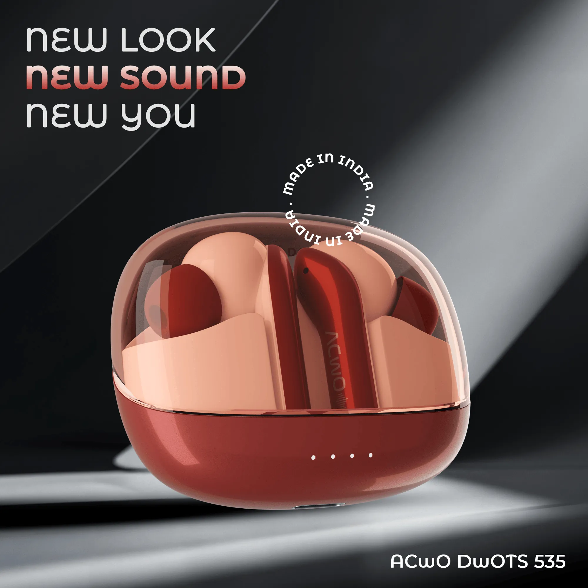 DwOTS 535 - 50ms Low Latency green Earbuds